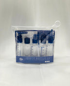 7-Pcs Refillable Travel Bottle Set Spray Lotion & Shampoo