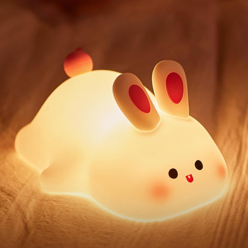 Cute Rabbit Lamp with 3 Adjustments.