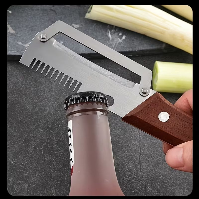 Multifunctional 3-In-1 Peeler, Vegetable And Fruit Grater with Large Onion Slicer, Featuring Straight Blade Design, Suitable for Sugarcane, Fruits, And Vegetables. Commercial Grade Durable Peeling Tool, Perfect for Parties And Picnics