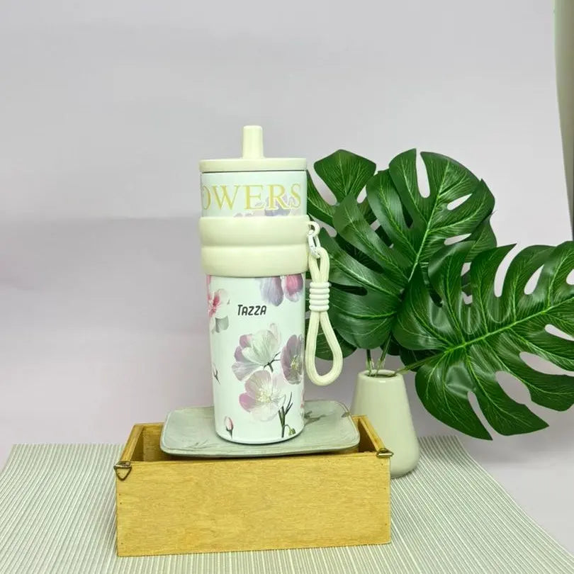 Premium 710ml Floral Insulated Tumbler | 316 Stainless Steel Vacuum Flask