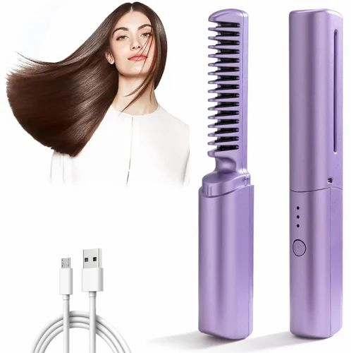 Mini Portable Hair Straightener & Hot Comb