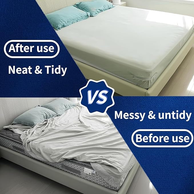 4 Pieces Bed Sheet Clips For Mattress Protectors, Blankets, Bedding