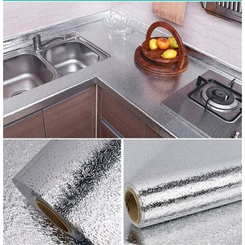 Premium Aluminum Foil Kitchen Sticker | 60cm x 200cm Large Roll