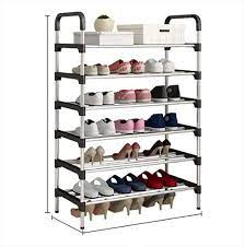 4-Tier Metal Shoe Rack Space-Saving Organizer