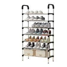 4-Tier Metal Shoe Rack Space-Saving Organizer