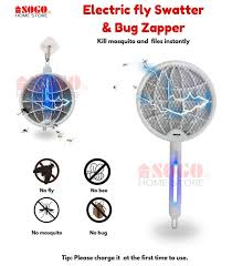 3-in-1 USB Rechargeable Electric Insect Killer Racket