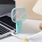 USB Electric Mosquito Racket with UV Light & Shock