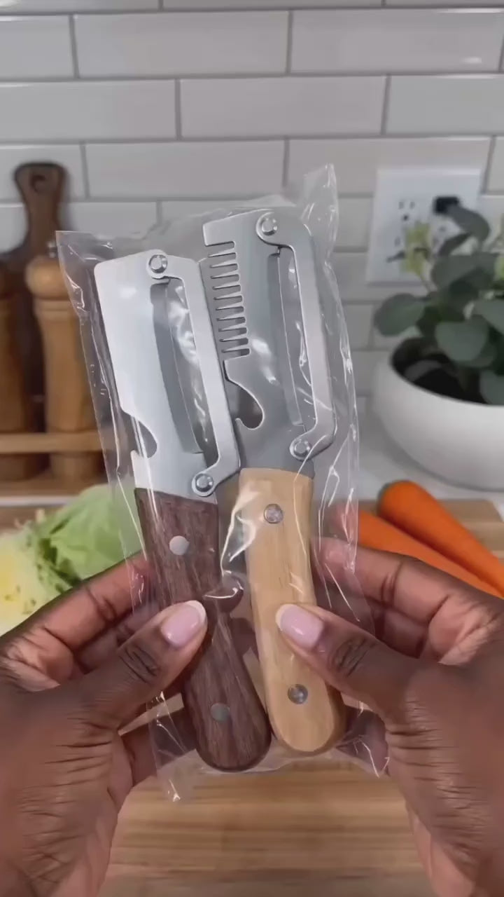 Multifunctional 3-In-1 Peeler, Vegetable And Fruit Grater with Large Onion Slicer, Featuring Straight Blade Design, Suitable for Sugarcane, Fruits, And Vegetables. Commercial Grade Durable Peeling Tool, Perfect for Parties And Picnics