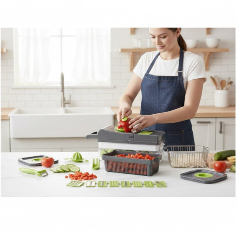 16-in-1 Vegetable Chopper, Cutter & Dicer