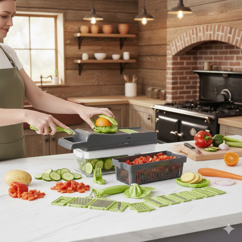 16-in-1 Vegetable Chopper, Cutter & Dicer