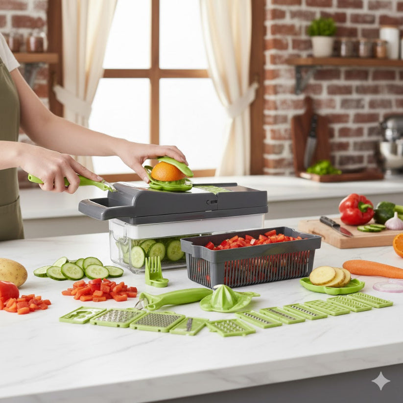 16-in-1 Vegetable Chopper, Cutter & Dicer