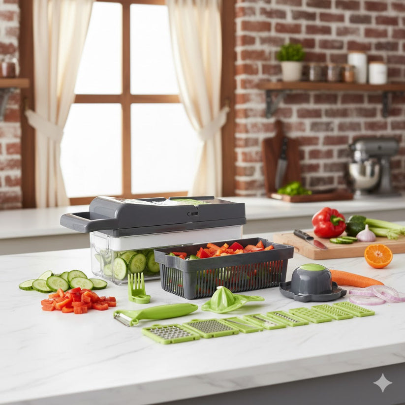 16-in-1 Vegetable Chopper, Cutter & Dicer
