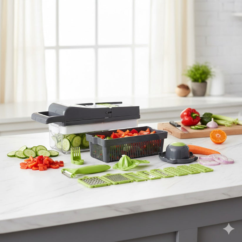 16-in-1 Vegetable Chopper, Cutter & Dicer