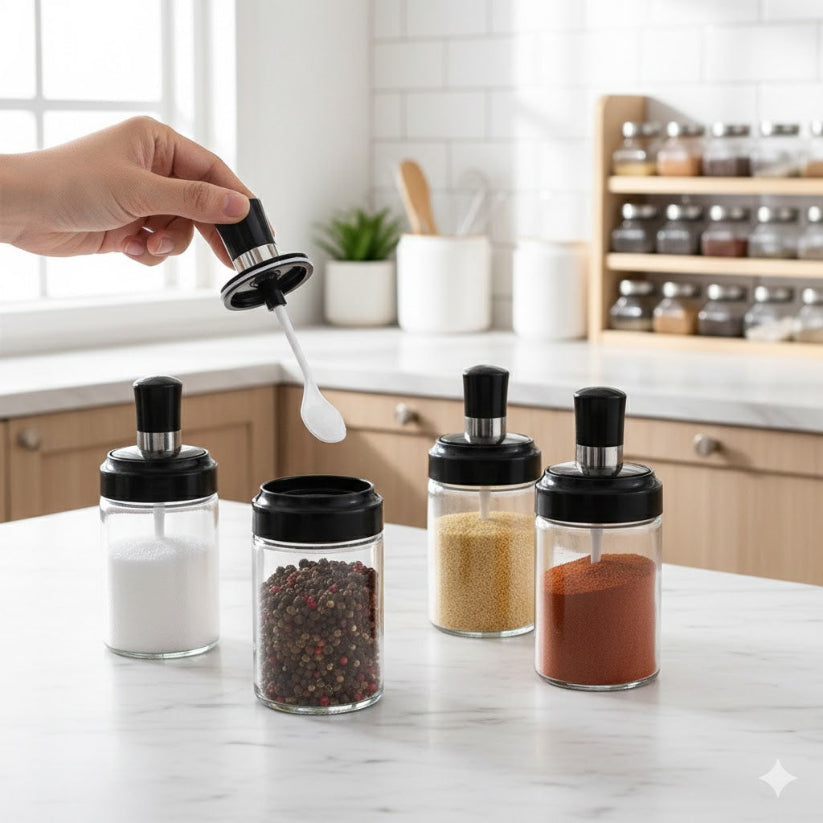 Premium Spice Jar – Heat-Resistant Glass Container.