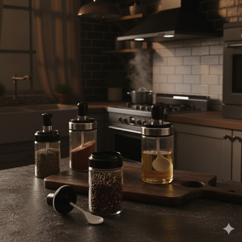 Premium Spice Jar – Heat-Resistant Glass Container.