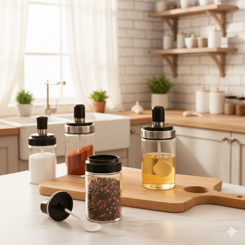 Premium Spice Jar – Heat-Resistant Glass Container.