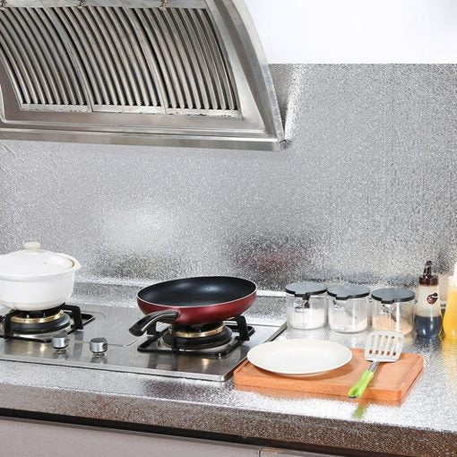 Premium Aluminum Foil Kitchen Sticker | 60cm x 200cm Large Roll